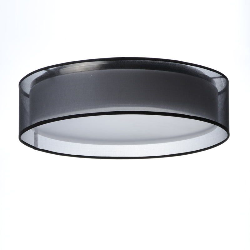 Maxim 10230BO Prime 16" LED Flush Mount 120 277V | Black Organza