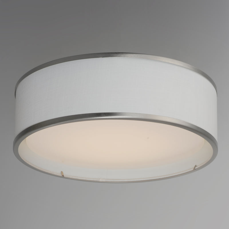 Maxim 10231WLSN Prime 16" LED Flush Mount 120 277V | Satin Nickel
