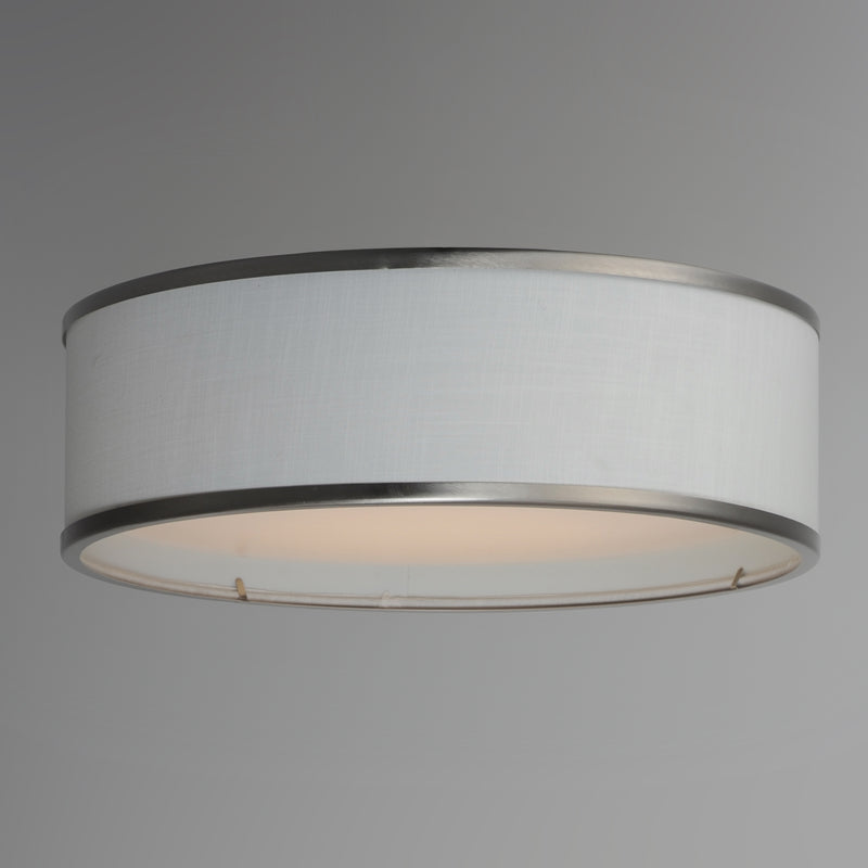 Maxim 10231WLSN Prime 16" LED Flush Mount 120 277V | Satin Nickel
