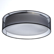 Maxim 10232BO Prime 20" LED Flush Mount 120 277V | Black Organza