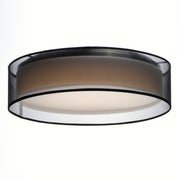 Maxim 10232BO Prime 20" LED Flush Mount 120 277V | Black Organza