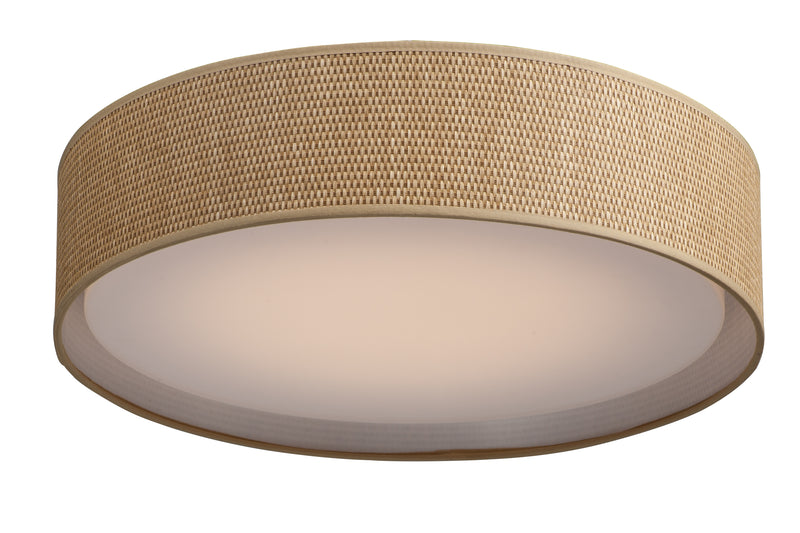 Maxim 10232GC Prime 20" LED Flush Mount 120 277V | Grass Cloth