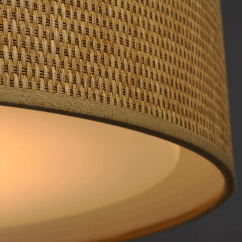 Maxim 10232GC Prime 20" LED Flush Mount 120 277V | Grass Cloth