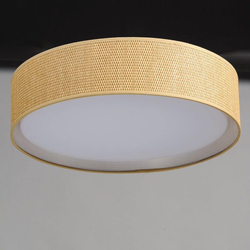 Maxim 10232GC Prime 20" LED Flush Mount 120 277V | Grass Cloth