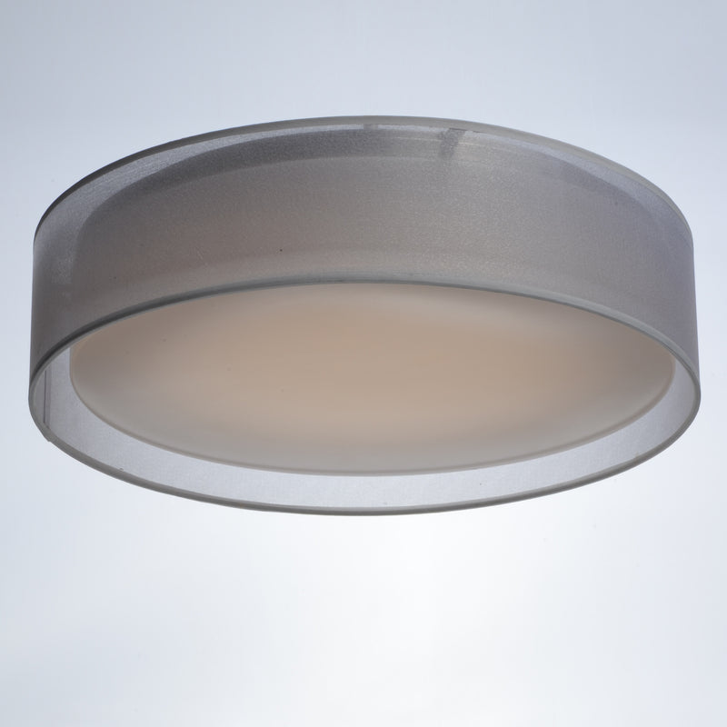 Maxim 10232WO Prime 20" LED Flush Mount 120 277V | White Organza