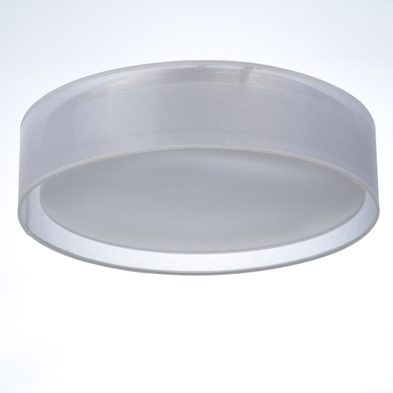 Maxim 10232WO Prime 20" LED Flush Mount 120 277V | White Organza