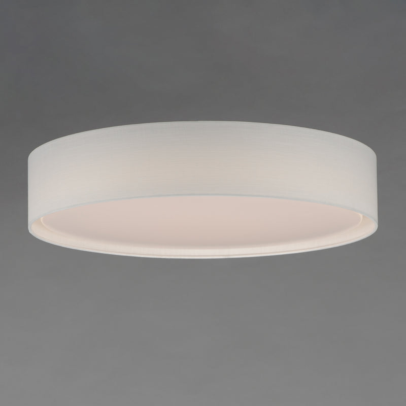 Maxim 10237WL Prime 25" LED Flush Mount 120 277V | White Linen