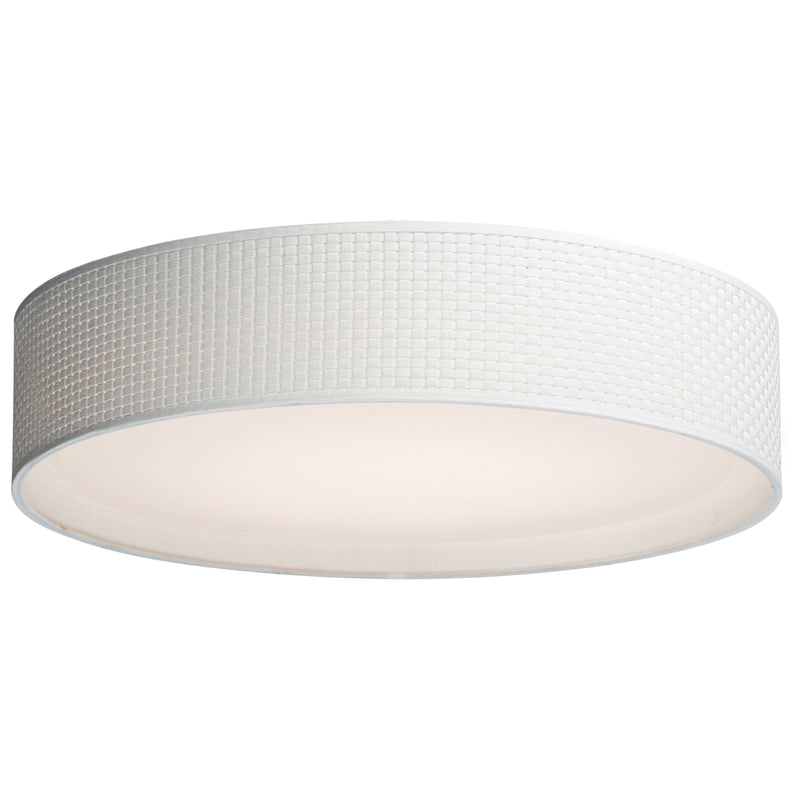 Maxim 10237WW Prime 25" LED Flush Mount 120 277V | White Weave
