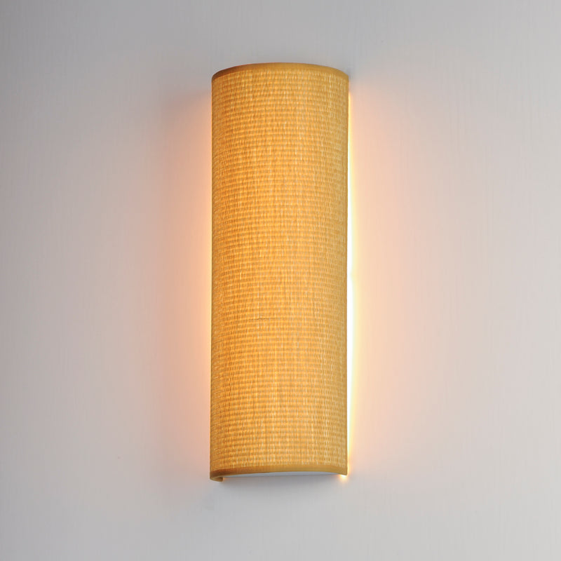 Maxim 10238GC Prime 18" Tall LED Sconce 120 277 UNV Dim | Grass Cloth