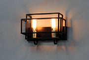 Maxim 10242BKSBR Liner 2 Light Bath Vanity | Black / Satin Brass