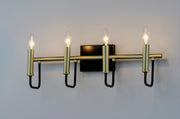 Maxim 10254BKGLD Sullivan 4 Light Bath Vanity | Black / Gold