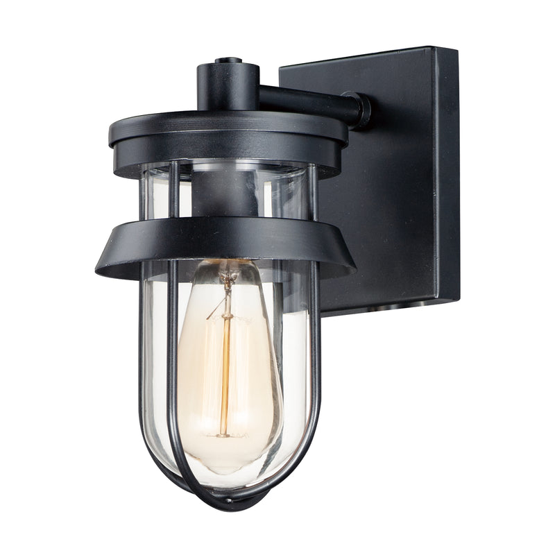 Maxim 10265CLBK Breakwater 1 Light Outdoor Wall Sconce | Black