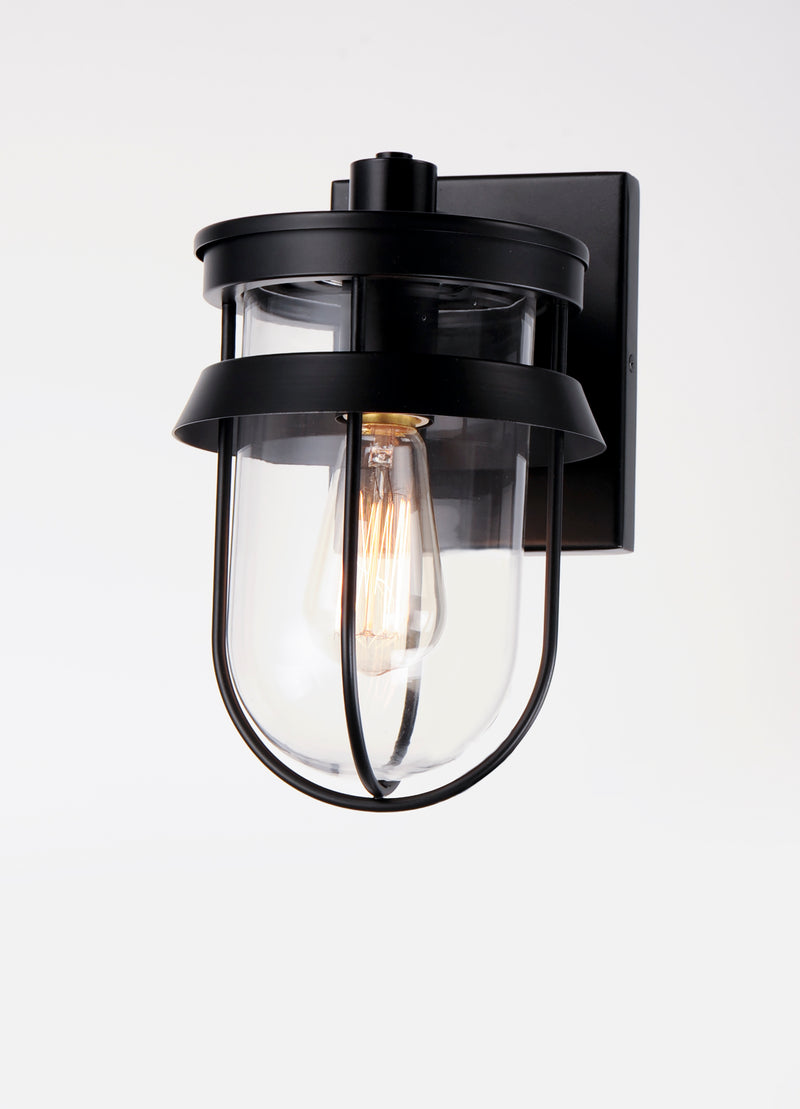 Maxim 10265CLBK Breakwater 1 Light Outdoor Wall Sconce | Black