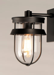 Maxim 10265CLBK Breakwater 1 Light Outdoor Wall Sconce | Black