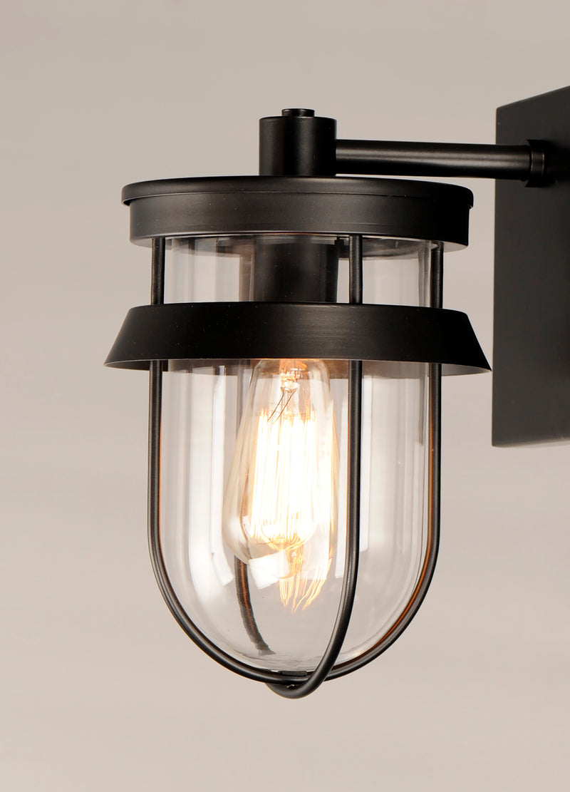 Maxim 10265CLBK Breakwater 1 Light Outdoor Wall Sconce | Black