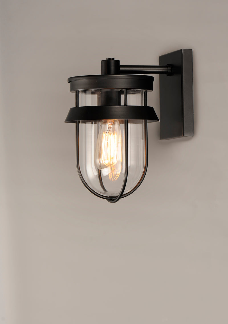 Maxim 10265CLBK Breakwater 1 Light Outdoor Wall Sconce | Black