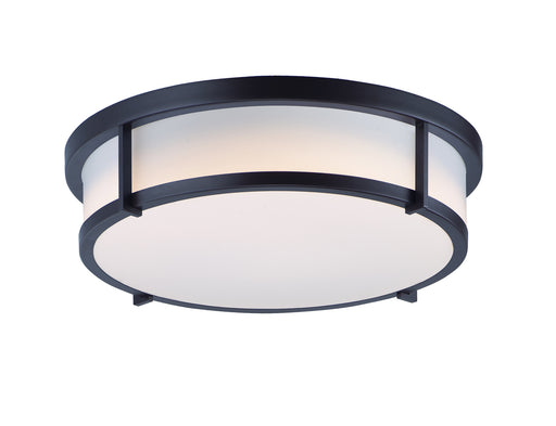 Maxim 10270WTBK Rogue 17" 3 Light Flush Mount | Black