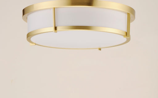 Maxim 10270WTSBR Rogue 17" 3 Light Flush Mount | Satin Brass