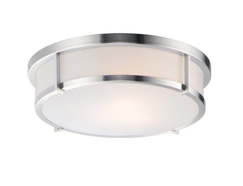 Maxim 10270WTSN Rogue 17" 3 Light Flush Mount | Satin Nickel