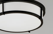 Maxim 10272WTBK Rogue 13" 2 Light Flush Mount | Black