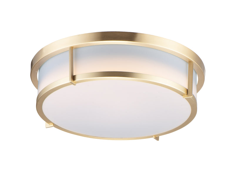 Maxim 10272WTSBR Rogue 13" 2 Light Flush Mount | Satin Brass