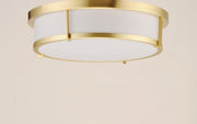 Maxim 10272WTSBR Rogue 13" 2 Light Flush Mount | Satin Brass