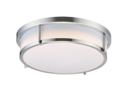 Maxim 10272WTSN Rogue 13" 2 Light Flush Mount | Satin Nickel