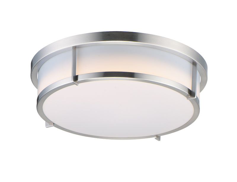 Maxim 10272WTSN Rogue 13" 2 Light Flush Mount | Satin Nickel