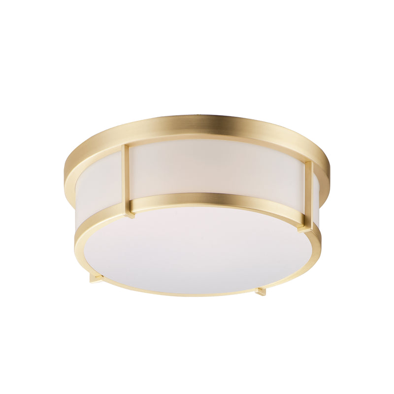 Maxim 10273WTSBR Rogue 13" LED Flush Mount | Satin Brass