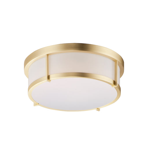Maxim 10273WTSBR Rogue 13" LED Flush Mount | Satin Brass