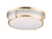 Maxim 10274WTSBR Rogue 17" LED Flush Mount | Satin Brass