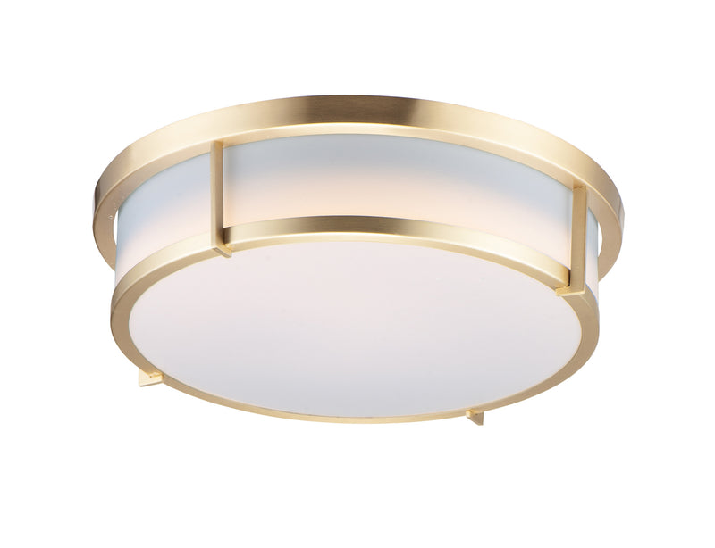 Maxim 10274WTSBR Rogue 17" LED Flush Mount | Satin Brass