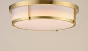 Maxim 10274WTSBR Rogue 17" LED Flush Mount | Satin Brass
