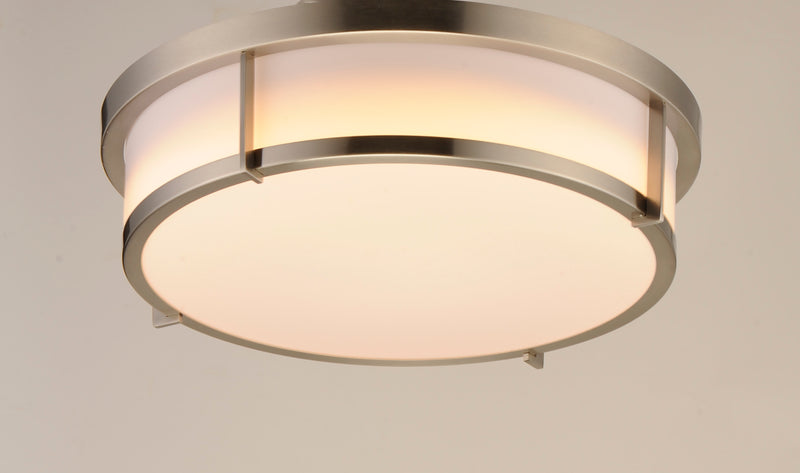 Maxim 10274WTSN Rogue 17" LED Flush Mount | Satin Nickel