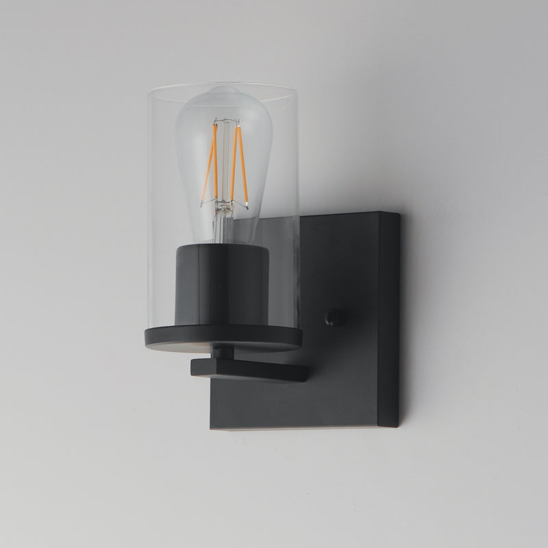 Maxim 10281CLBK Lateral 1 Light Bath Vanity | Black
