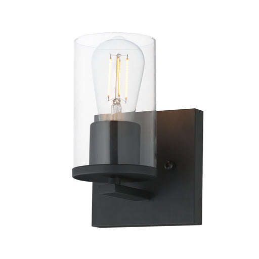 Maxim 10281CLBK Lateral 1 Light Bath Vanity | Black