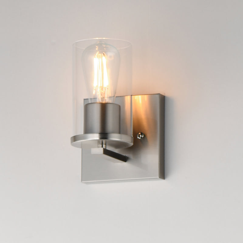 Maxim 10281CLSN Lateral 1 Light Bath Vanity | Satin Nickel