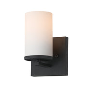Maxim 10281SWBK Lateral 1 Light Bath Vanity | Black