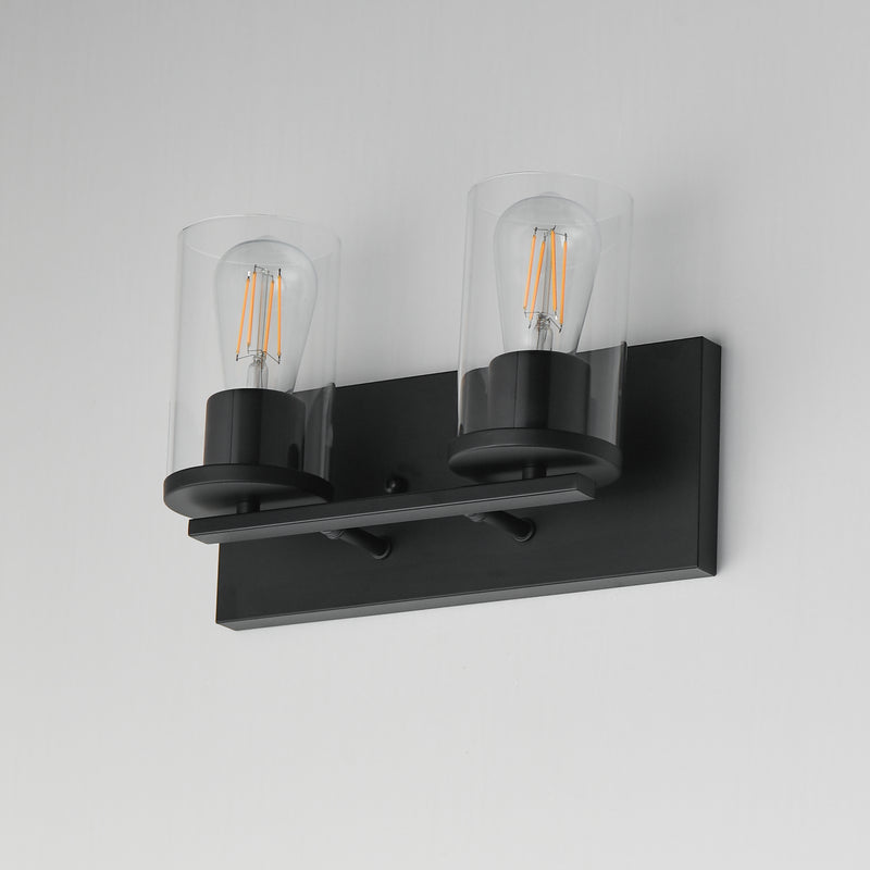Maxim 10282CLBK Lateral 2 Light Bath Vanity | Black