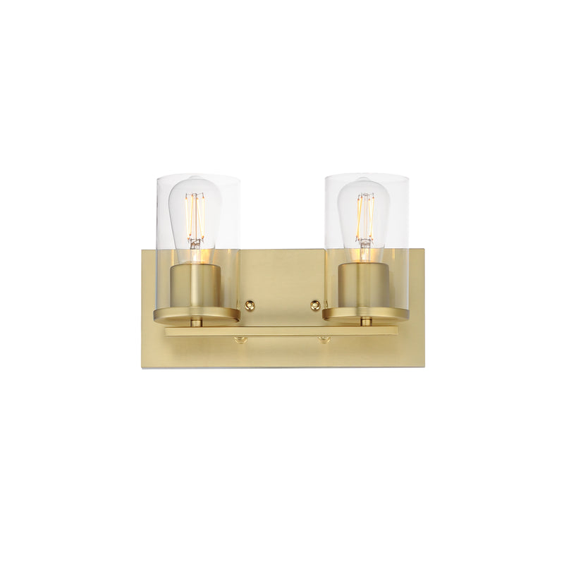 Maxim 10282CLSBR Lateral 2 Light Bath Vanity | Satin Brass