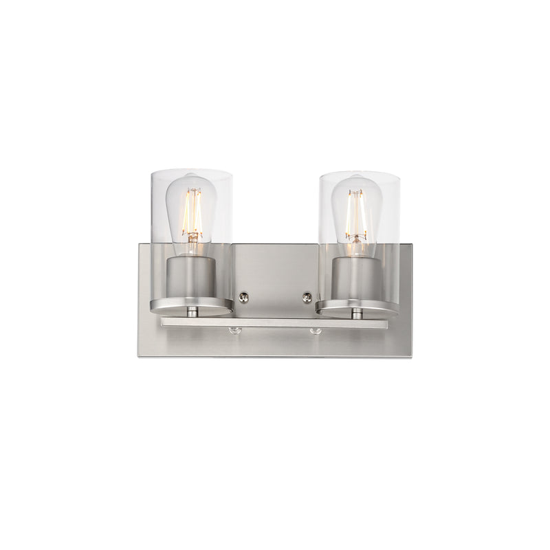 Maxim 10282CLSN Lateral 2 Light Bath Vanity | Satin Nickel