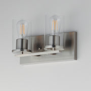 Maxim 10282CLSN Lateral 2 Light Bath Vanity | Satin Nickel