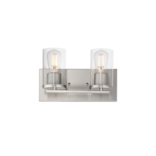 Maxim 10282CLSN Lateral 2 Light Bath Vanity | Satin Nickel