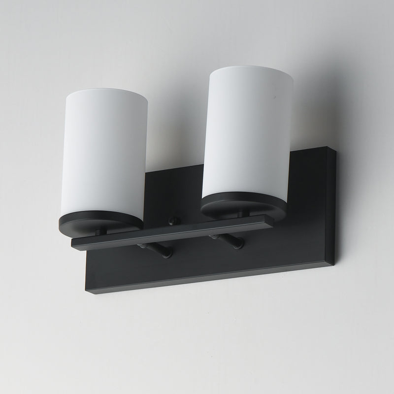 Maxim 10282SWBK Lateral 2 Light Bath Vanity | Black