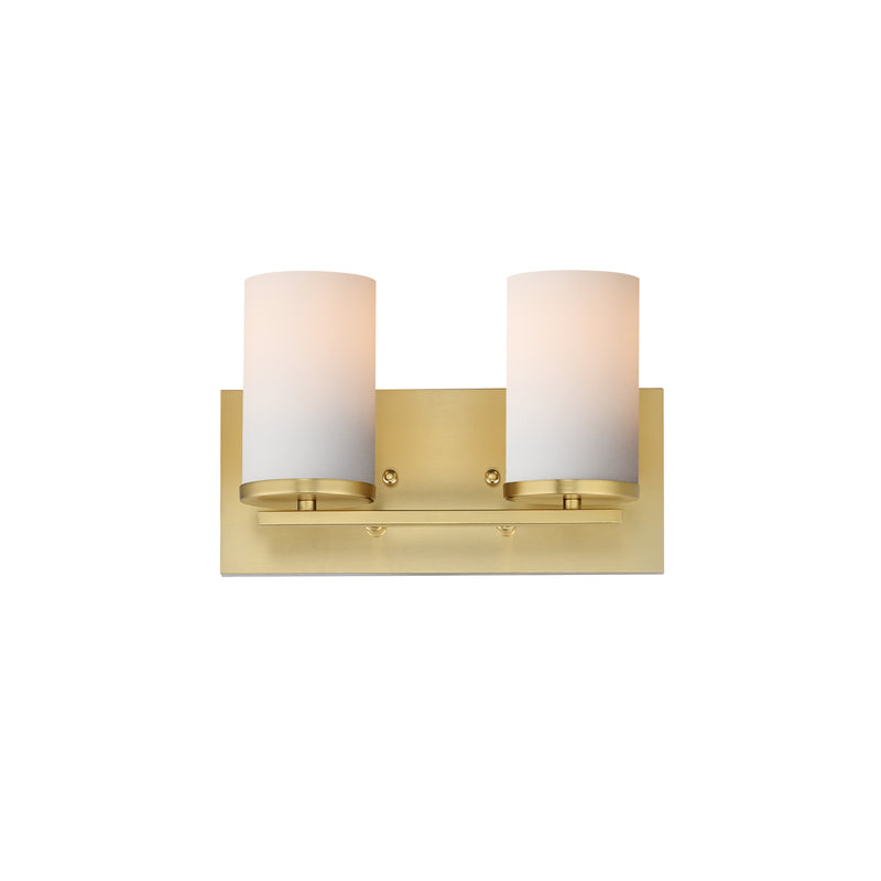 Maxim 10282SWSBR Lateral 2 Light Bath Vanity | Satin Brass