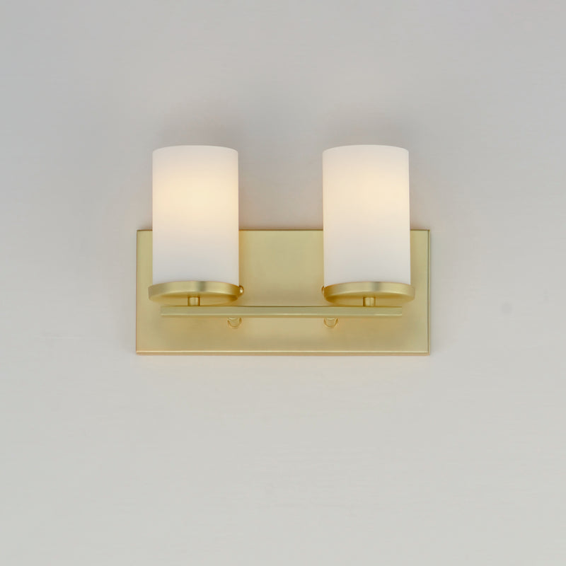 Maxim 10282SWSBR Lateral 2 Light Bath Vanity | Satin Brass