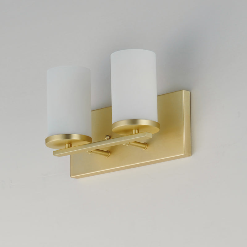 Maxim 10282SWSBR Lateral 2 Light Bath Vanity | Satin Brass