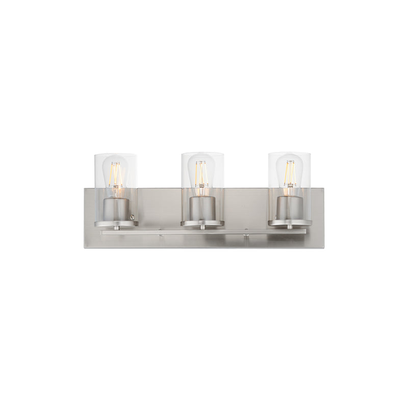 Maxim 10283CLSN Lateral 3 Light Bath Vanity | Satin Nickel