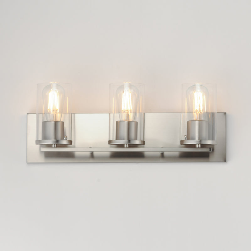 Maxim 10283CLSN Lateral 3 Light Bath Vanity | Satin Nickel
