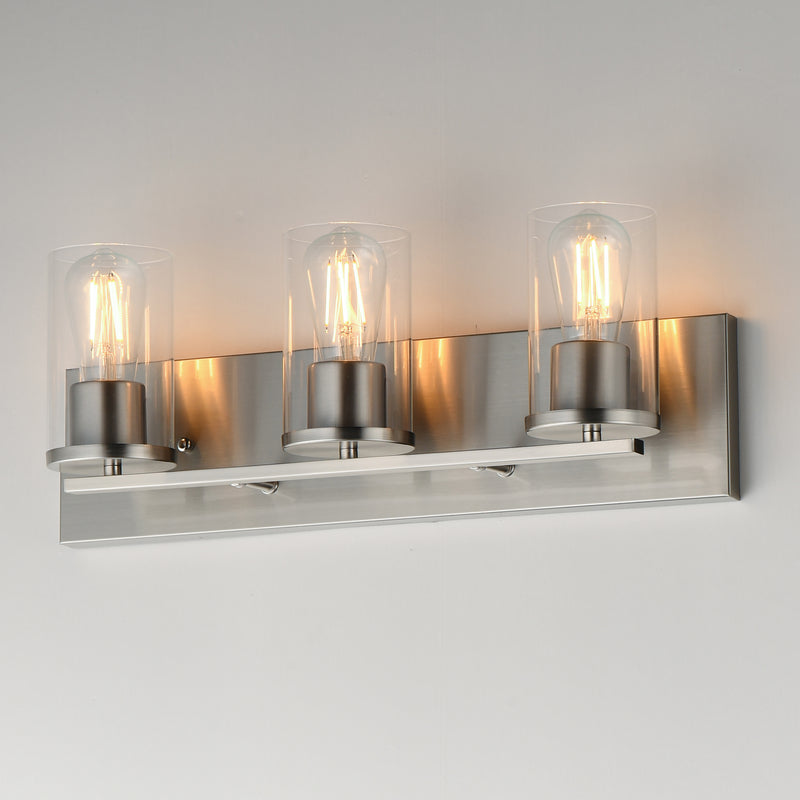 Maxim 10283CLSN Lateral 3 Light Bath Vanity | Satin Nickel